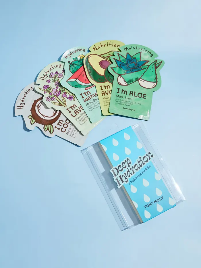 TONYMOLY Deep Hydration 5 Pack Sheet Mask Set - Multi