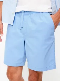 Twill Jogger Shorts -- 7-inch inseam - Moonlight Ocean — view 4