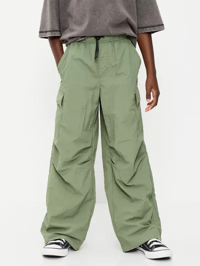 Ultra Baggy Pull-On Cargo Pants for Boys - Thistle Seed Green