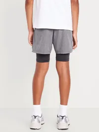 UltraBase Base Layer Shorts for Boys - Panther Gray — view 2