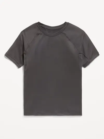 UltraBase Short-Sleeve Performance T-Shirt for Boys - Panther Gray