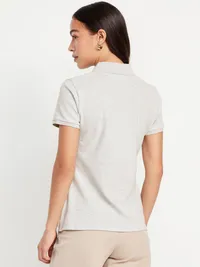 Uniform Pique Polo - Light Heather Gray — view 2