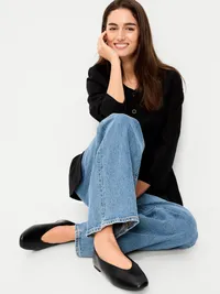 V-Cut Ballet Flats - BlackJack — view 2