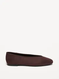 V-Cut Ballet Flats - Chocolate — view 4