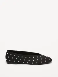 V-Cut Ballet Flats - Crystal — view 3