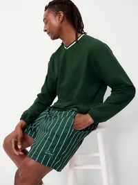 V-Neck Pullover Windbreaker - Plant Life — view 3