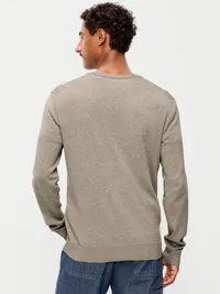 V-Neck Sweater - Tan Heather — view 2