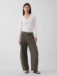 Variegated Rib Top - Fresh white — view 2