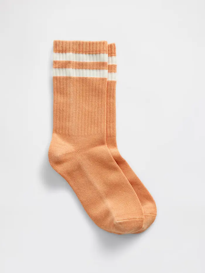 Varsity Crew Socks - TANGERINE