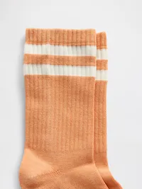 Varsity Crew Socks - TANGERINE — view 2