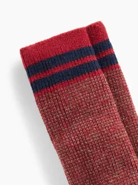 Varsity Dress Socks - Red — view 2