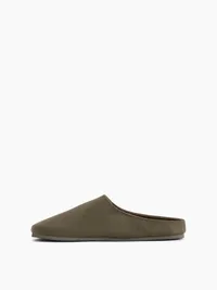 Vegan Suede Clogs - Bamboo green — view 4