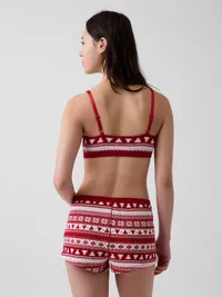 Waffle Bralette - Bearisle print — view 2