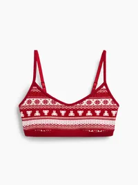 Waffle Bralette - Bearisle print — view 4