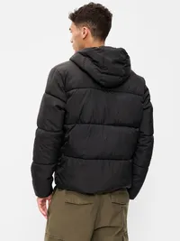Water-Resistant Puffer Jacket - Black Jack — view 2
