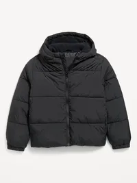 Water-Resistant Puffer Jacket for Boys - Black Jack — view 2