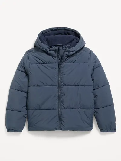 Water-Resistant Puffer Jacket for Boys - Dusk Navy