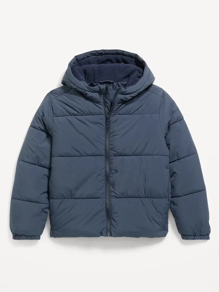 Water-Resistant Puffer Jacket for Boys - Dusk Navy