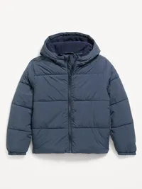 Water-Resistant Puffer Jacket for Boys - Dusk Navy — view 2