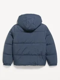 Water-Resistant Puffer Jacket for Boys - Dusk Navy — view 3