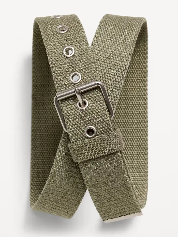 Webbed Belt for Men - Dill Caper