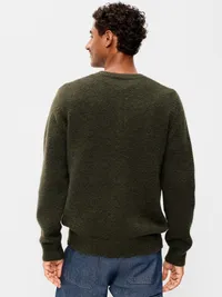 Wool-Blend Henley Sweater - Heritage Green — view 2