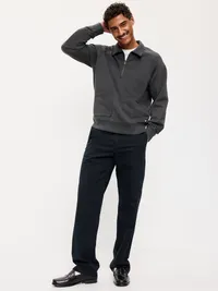 Workwear Collared Fleece Chore Pullover - Panther — view 3