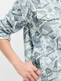Wow Classic Jean Jacket - Blue Bandana — view 5