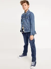 Wow Pull-On Straight Leg Jeans for Boys - Dark Wash — view 3